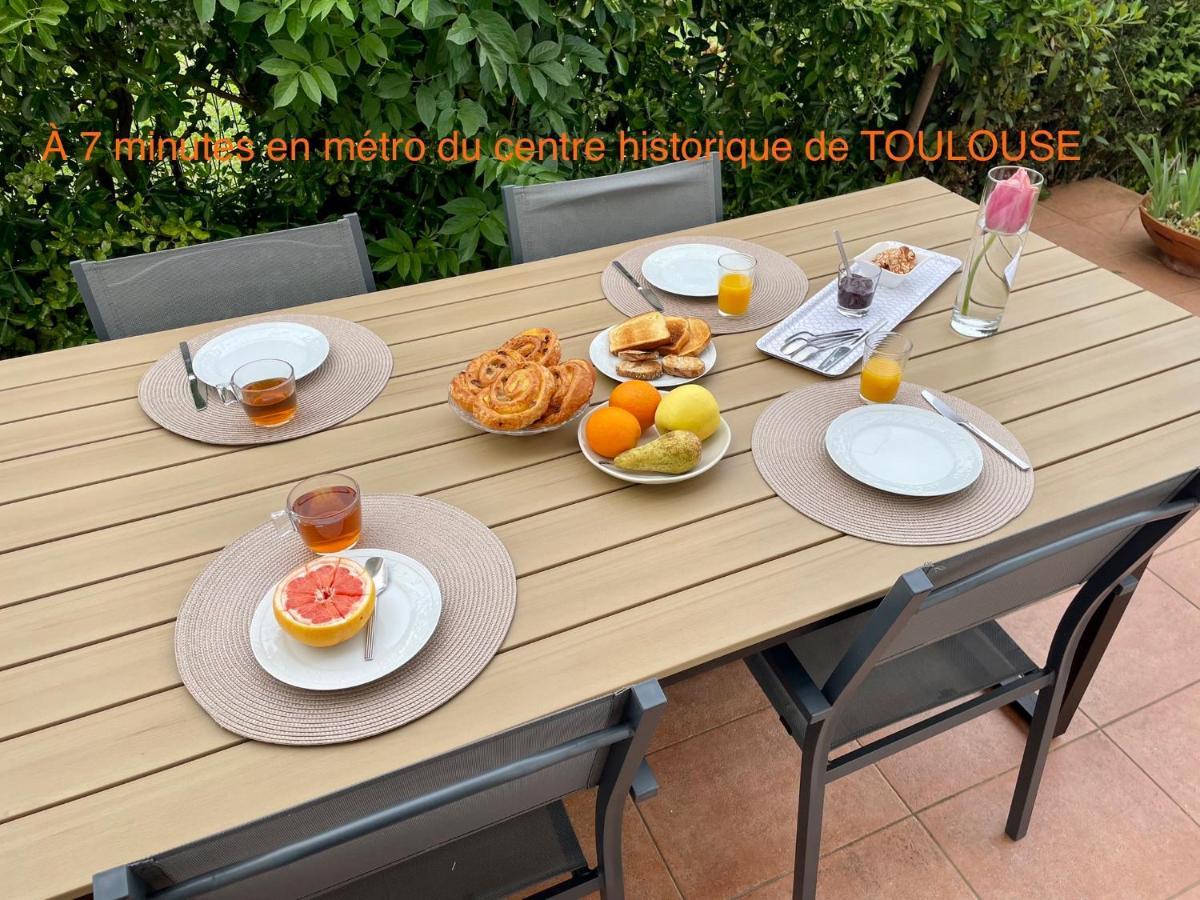 50 M2 T2 Au Calme, Lumineux, Confortable, Cosy, Climatise, Privatif Avec Parking Gratuit Et Terrasse 툴루즈 외부 사진
